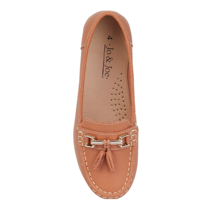 Nautical Ladies Leather Loafer - Sunset