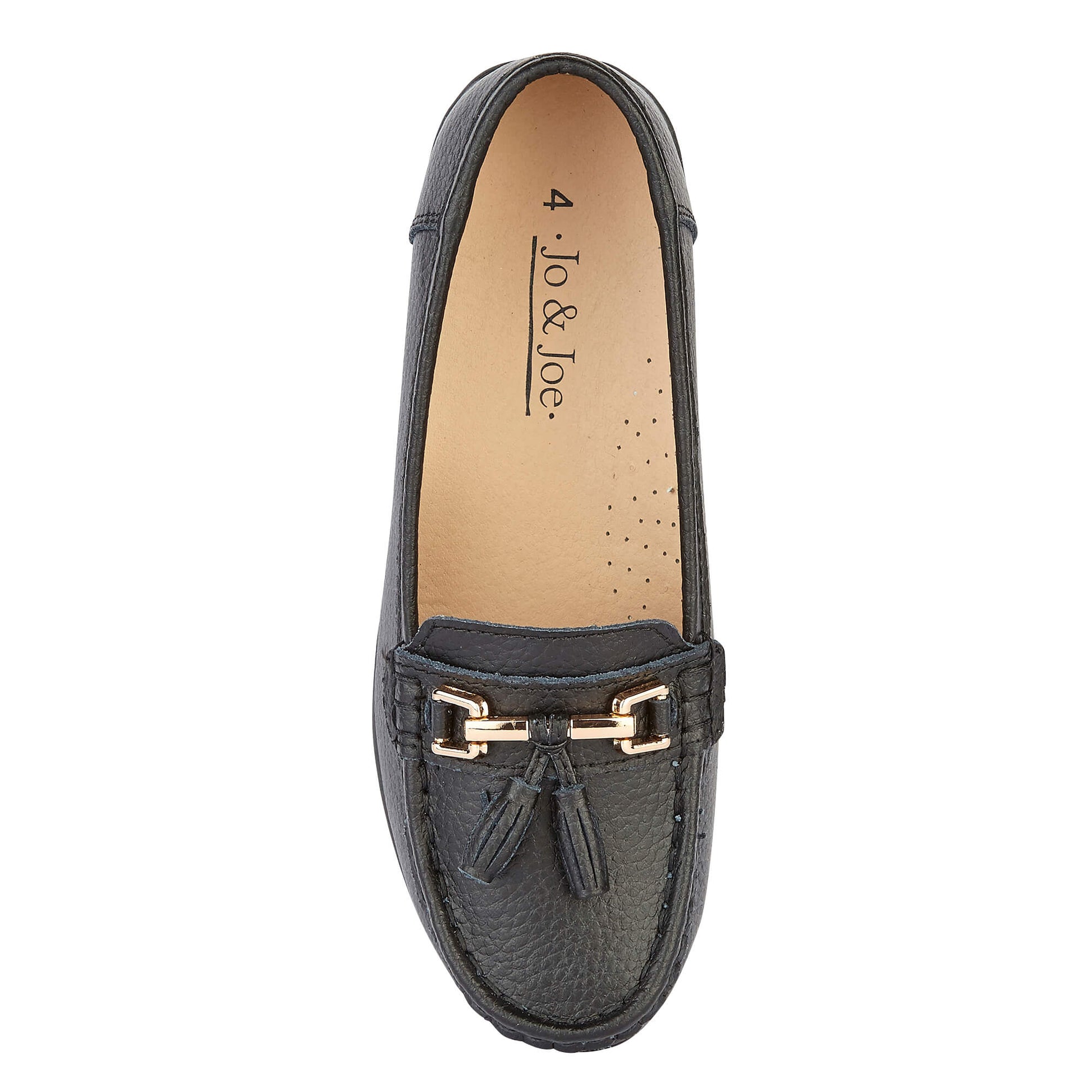 Nautical Ladies Leather Loafer Black – LOAF